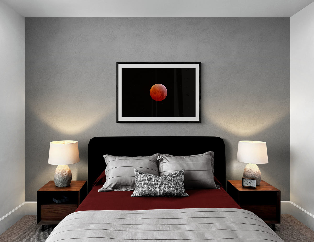 A Super Red Moon in a Field of Stars